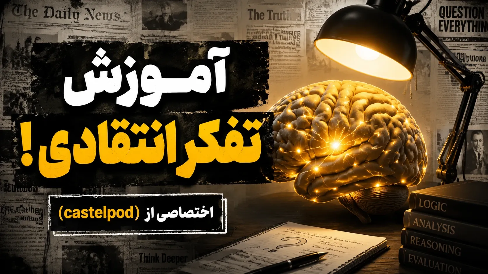 آموزش <تفکر انتقادی>  یاد بگیرید قوی تر فکر کنید!